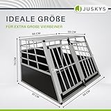 Juskys Alu Hundetransportbox XL – 96 × 91 × 70 cm - 8